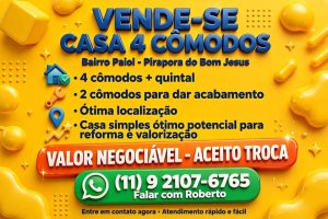 2 quartos 1 banheiro – Casa